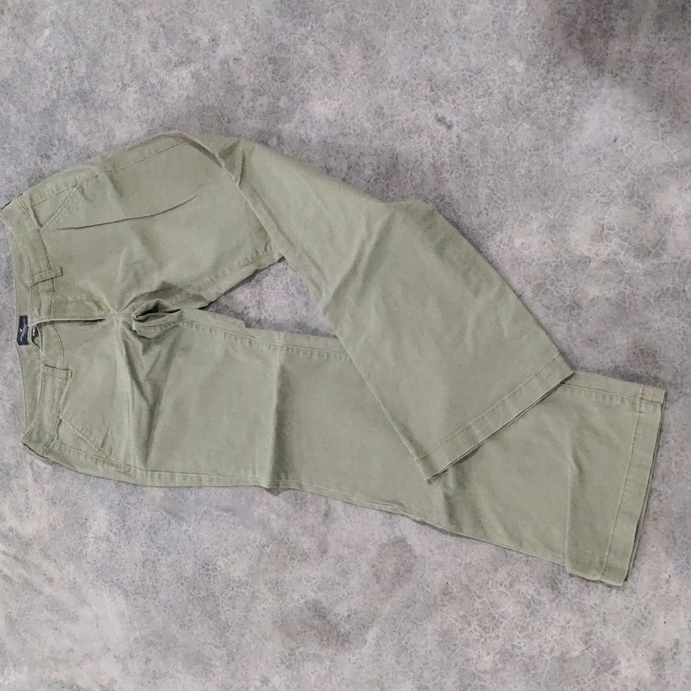 Women’s Olive Green Straight-Leg Pants
